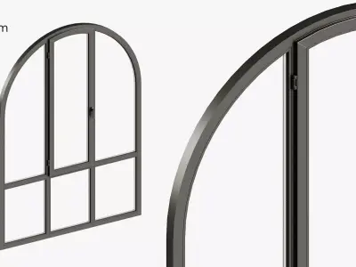 Arched window 3D model