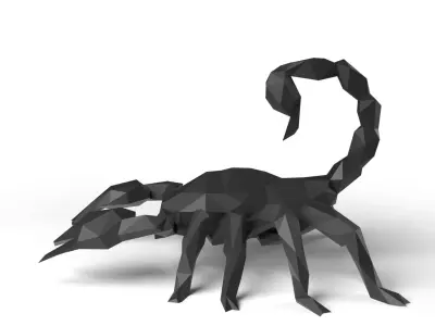 Scorpion Low Poligonal Low-poly 3D model