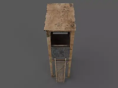 Watchtower Low-poly 3D model