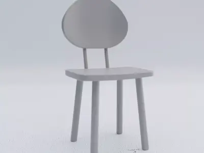 WOOD CHAIR Free 3D print model
