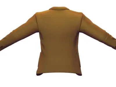 Cartoon High Poly Subdivision Sand Jacket 3D Model  Low-poly 3D model
