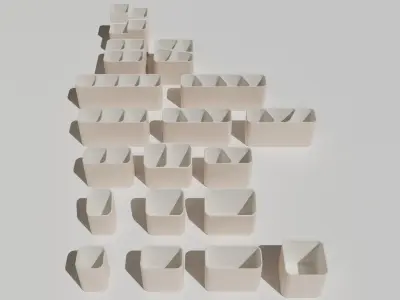 Bathroom Accessories Collection  Low-poly 3D model