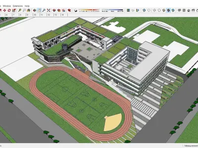 Sketchup School and University L4 3D model