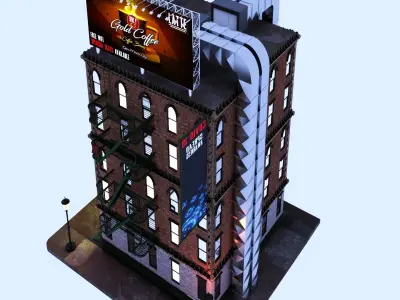 New York Old Classic Building  3D model