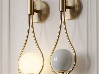 Metal Wall Sconce 3D model