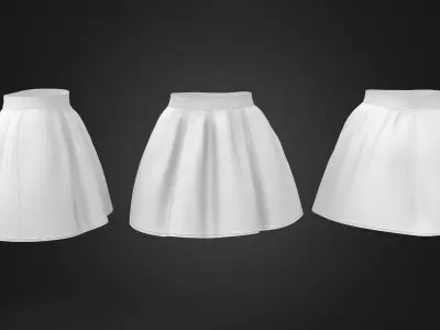 Flirty Skirt Low-poly 3D model