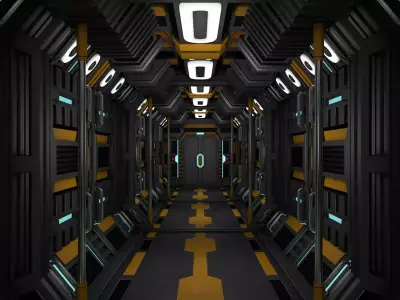 Sci Fi Corridor 3D model