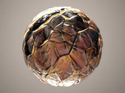 10 Materials Skin Dragon Seamless PBR Volume 13 Texture