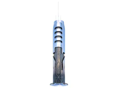 Scifi Building Futuristic Building 3D model 3D model