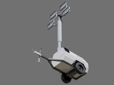 Light Tower 1A Low-poly 3D model