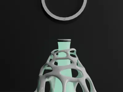 Organic Shaped Lamp 3D model