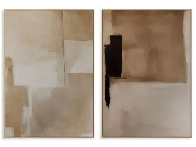 Abstract Painting Frame set 3D model 406