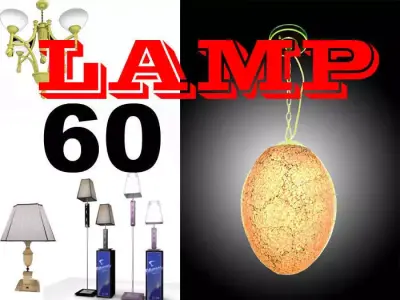 60 Classic Lamps Collection 3D model 3D model