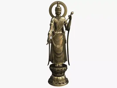Bodhisattva Buddha Statue 3D model