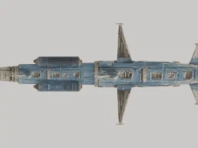 Impavid-class Torpedo Boat BLENDER EDITION - Star Wars Kimverse Low-poly 3D model