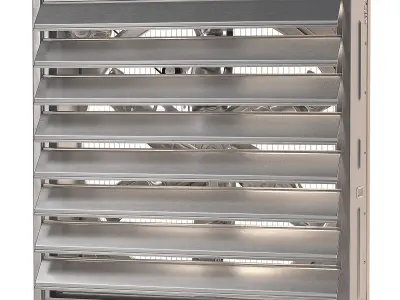 Industrial Propeller Exhaust Fan 3D model