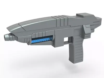 Andorian Plasma Pistol from Star Trek Enterprise TV series 3D model