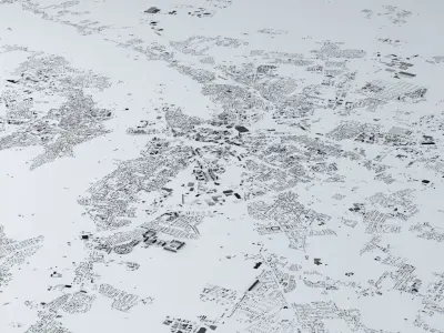 Leipzig Streets and Buildings 3D model