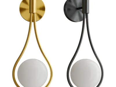 HOOP DROP WALL Low-poly 3D model