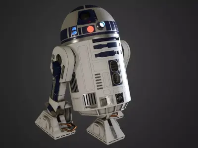 R2-D2 r2d2 from star wars force awakens 3D model