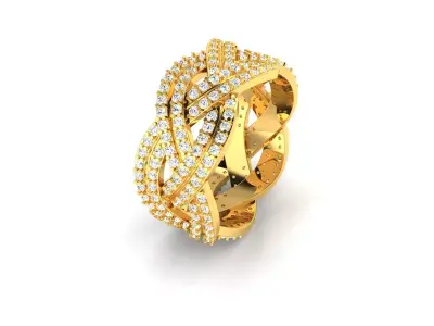 Women Ring  Render 3dm STL OBJ FBX Details 3D print model 327