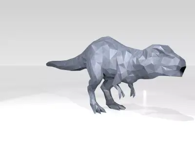 Tyrannosaurus Low Poligonal Voronoi 3D model
