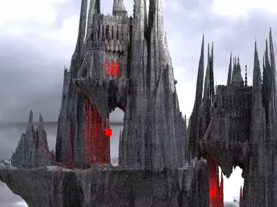 Floating Cathedral Halls of Cthulhu  3D model