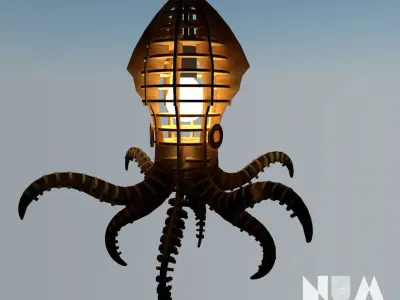 Cuttle light 3D model