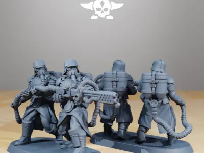GrimGuard - Armored Squad 3D print model