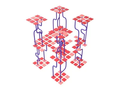 AI Generative Network Icon v1 002 Low-poly 3D model