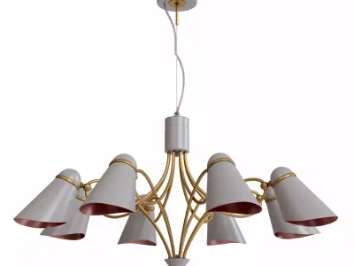 Hanging chandelier Lovato 2666-8P and 2667-8P 3D model