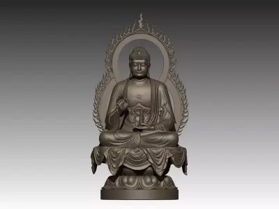 Amitabha Buddha  3D print model