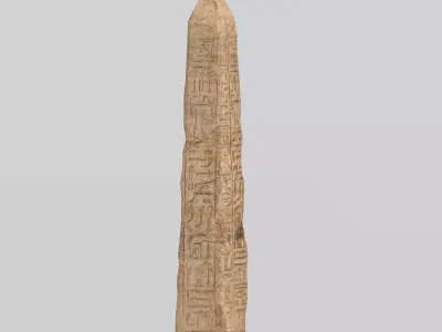 Low Poly Ancient Egyptian Obelisk  Game Ready PBR 4K  Low-poly 3D model