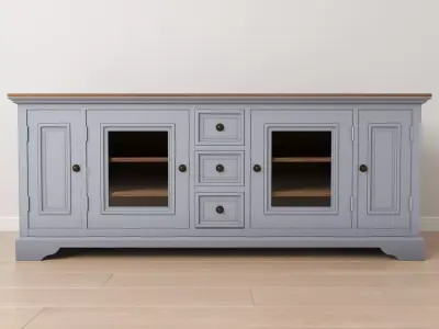 Rustic Entertainment center 3D model