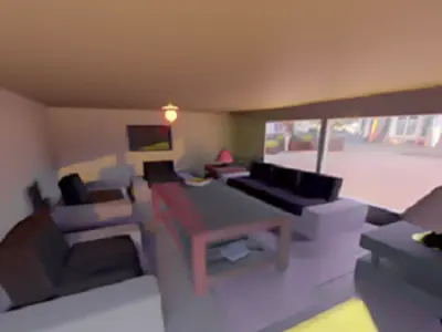 Room Interior Low-poly 3D model