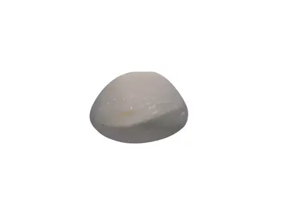 Smooth Grey River Stone 3D Low-poly 3D model