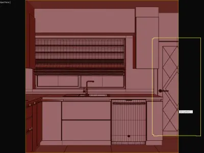 Modern Kitchen 3D model 3D model