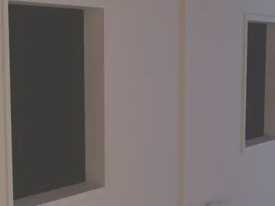 Cinema Door Free low-poly 3D model