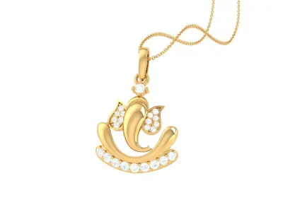 Spiritual Ganesha Pendant 3D print model