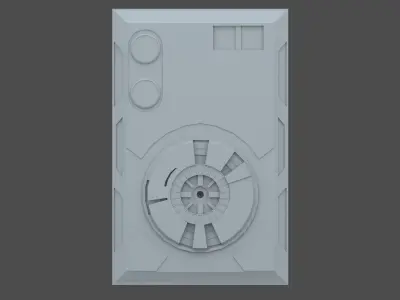 Star Wars  Access Panel Low-poly 3D model