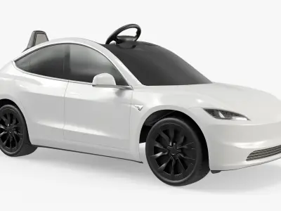  Convertible Ride-On Electric Car White 