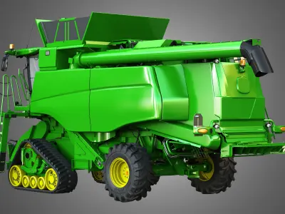 JD - T560 Hillmaster Harvester Combine  3D model
