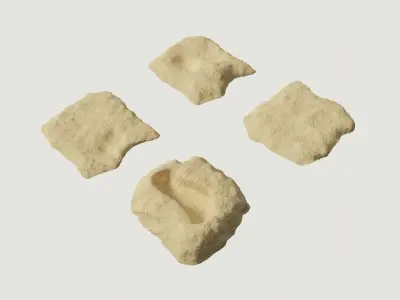 Environmental Cracked Rocks Vol4 - Game Ready and PBR Low-poly 3D model