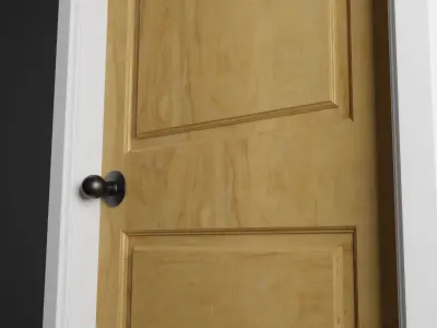 Farming House Style Doors And Windows Low-poly 3D model