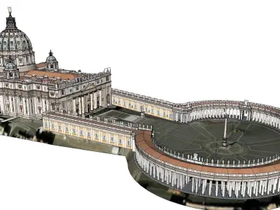 Architecture-Religion-God-Culture-Temple-047 3D model