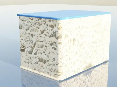 Old Building Low-poly 3D model