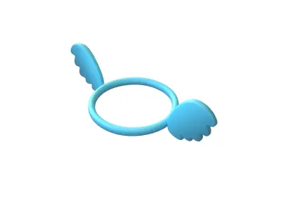 Angel Halo v3 012 Low-poly 3D model