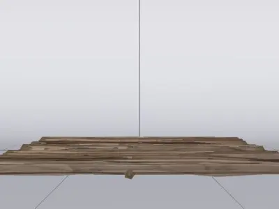 Wooden Floor  Low-poly 3D model