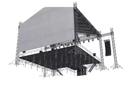 Full Concert Stage 3D model