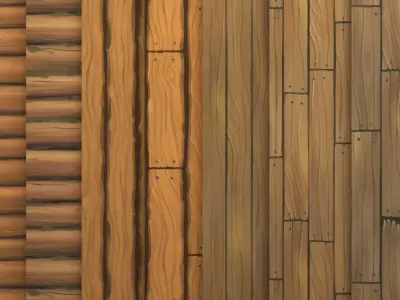 Wood  Texture Hand Painted Texture
